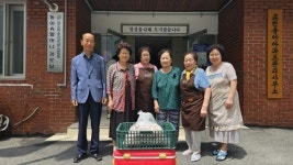 충주시노인회, 일하는 밥퍼 참여 경로당 삼계닭 전달