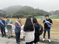 단양교육지원청, 매포중학교 앞 청렴캠페인 전개