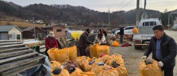 낭성면 장기방치 폐기물 정비