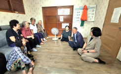 고영수 원남면장, 경로당 순방 현장 소통