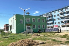 에너지평화, 몽골에 풍력태양광병합 발전기 지원