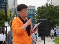 스마일 노조 1주년...고용불안 해소 집회