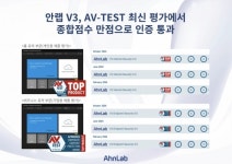 [산업 이모저모] 안랩 V3, 글로벌 보안제품 성능 테스트 종합점수 만점