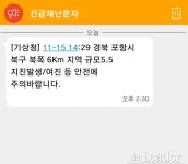 긴급재난문자, 대구는 지진 후에 도착? …지역별로 차이 있다