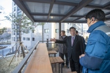 김상돈 의왕시장, 입주 앞둔 장안지구 현장 방문