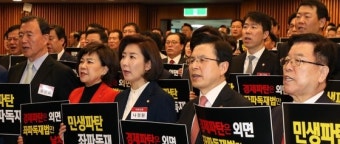 황교안 “패스트트랙 3법, 대한민국 무너뜨릴 독재3법”