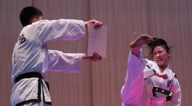 “으라차차” 남북 태권도 합동공연 성황리에 마쳐...北태권도시범단 경의선육로 귀환