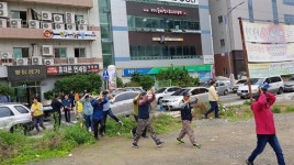 지진대피 훈련 실시..창원시 의창구 국민행동요령 교육