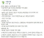 수원시청 48번 코로나 확진자, 곡선(곡반정)동 거주..서초구 32번 환자와 접촉