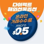 미래에셋대우, 온라인 거래수수료 $0.5 우대..다이렉트 해외선물옵션 이벤트