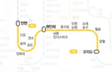 수인선 노선도, 수원에서 인천까지 연결..운행 시간 출·퇴근 평균 20분 간격