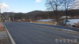 경기 용인시, 처인구 삼가동 미르스타디움 건너편 자전거 도로 완공