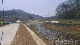 경남도, 묘산천 하천재해예방사업 현장 점검