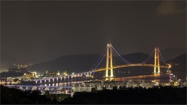 광양시, 이순신대교 먹거리타운 해변 가을 재촉..시티투어타고 야경보며 저녁을