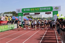 [정경포토] 제19회 보성녹차마라톤대회, 메타세콰이어길서 열정의 레이스