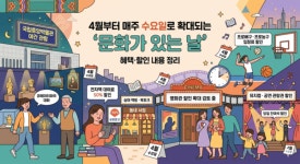 4월부터 매주 수요일로 다가온 일상 속 문화예술