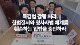 진보진영조차 반대하는 '조작기소 특검법'