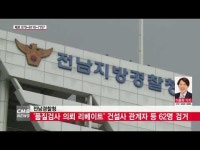  전남경찰, 품질검사 의뢰 리베이트 수수 건설회사 관계자 등 62명 검거