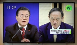 文 방일 무산 책임 공방…韓 “스가 내각 외교 참사”VS日“성과 요구”