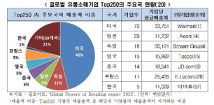 “50대 글로벌 유통소매기업에 한국기업 無… 정책 뒷받침돼야”