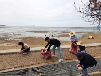 경기관광공사·경기연구원·경기복지재단, 궁평서 플로깅 활동