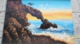 서산시, 대산 종합사회복지관 인근 옹벽갤러리 새단장 눈길