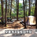 동해시 무릉계곡 힐링캠프장 운영기간 조정