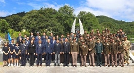 칠곡군-캠프캐롤 6병기대대, 303고지 추모비 합동 참배