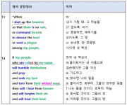 정부영의 성경영어 [1] 역대하 7장 13~14절