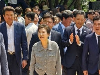 박근혜 전 대통령, 구미방문 환영