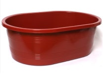 더위엔 역시 빨간 고무 대야!