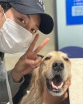 씨앤블루 이정신, 반려견 심바 접종 위해 동물병원 방문..건강상태 양호 다이어트 요망