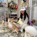 설현, 유기견들을 위한 봉사활동 참여...귀염둥이들