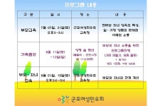 군포여성민우회, 한부모가정 교육 프로그램 개설