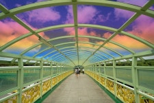 군포 육교 위에서 만나는 예술