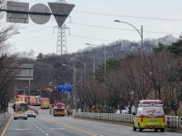 군포 송부로 인근 비닐하우스 화재 산불로 확산 진화