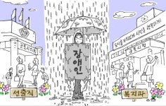 [백동열의 월간만평] 군포의 장애인