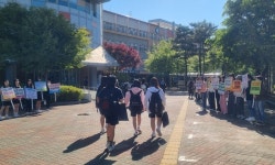 부곡중앙중, 19일 학교 폭력 예방 캠페인