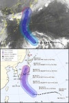 [오늘 날씨&태풍 제비]남해안 시간당 20mm 이상 강한 비 가거도173.5,광양119,김해117…태풍 제비 일본에만 영향 줄 듯