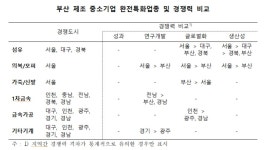 부산 제조 중소기업 특화업종…생산력↑, 글로벌화 이뤄져야