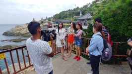 "인도관광객 잡아라"…부산관광공사, 인도 유력 뉴스채널 팸투어 실시