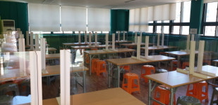 부산시교육청 놀이마루, 학생안전 위한 식당 칸막이 설치