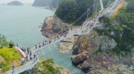 부산 송도 용궁 구름다리 개통