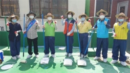 [포토] 국민연금공단 부산본부, 쿨루프 봉사
