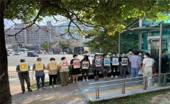 만덕1동 복지통장들 마스크 착용 캠페인 진행