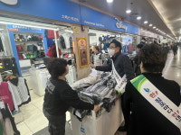 부산시설공단,서면지하도상가 부전몰, 중앙몰서 화재예방 안전캠페인 전개