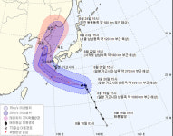 제19호 태풍 솔릭 한반도 관통, 955 헥토파스칼(hPa)세력으로 덮친다, 서울, 수원, 대전 등 전역 영향권!