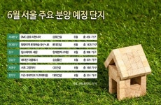 6월 아파트분양 서울서 대격돌..노른자위 재건축 물량 러시