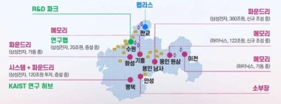 정부, 반도체 메가 클러스터 구상...수원·평택 중심