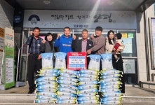 양동면 대산축산농장·세민한우농장, 백미 기부